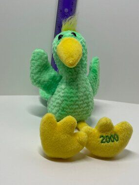 FEATHERS THE BIRD 2000 AVON MARCH BIRTHSTONE MILLENIUM FULL O'BEANS PLUSH